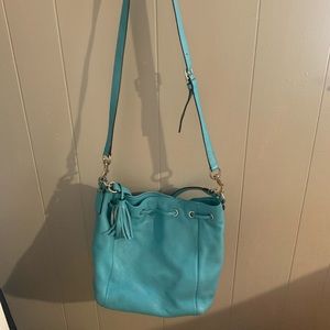 blue coach crossbody purse